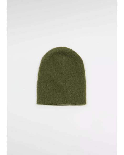 Frenckenberger Green Cashmere Silk Beanie