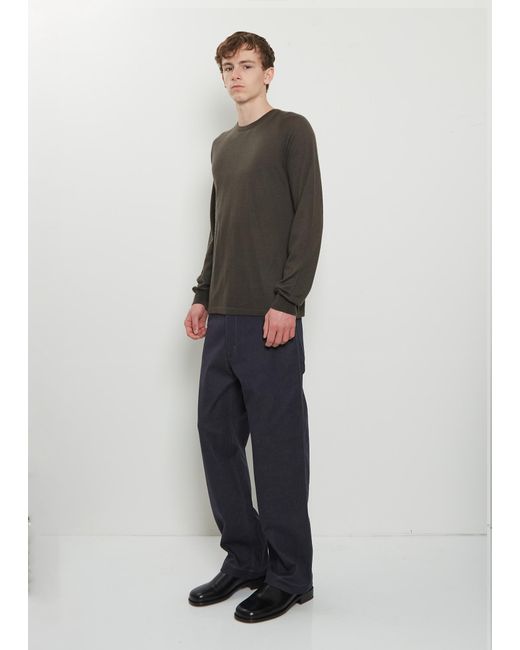 Frenckenberger Gray Longsleeve Raglan Cashmere T-shirt Mono