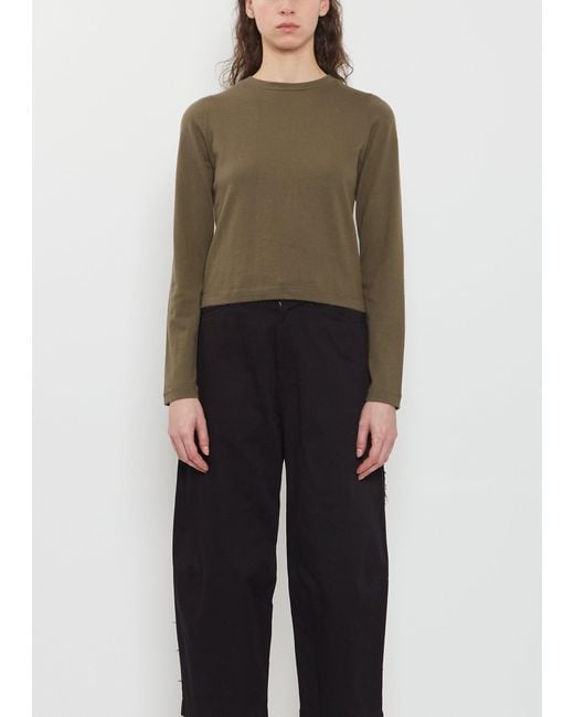 Extreme Cashmere Black N°451 Lisa Cotton Cashmere Top