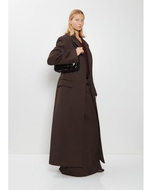 Dries Van Noten White Shoulder Leather Cloud Bag