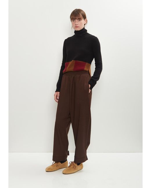 Plan C Multicolor Wool Adjustable Cuffs Trousers