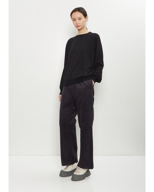 Sofie D'Hoore Black Muscat Wool Crewneck Pullover