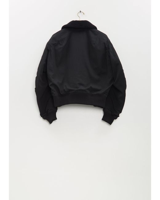 Yohji Yamamoto Black Flight Wool Jacket