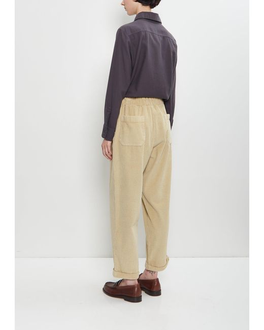 Labo.art Blue Paride Cotton Velvet Pant