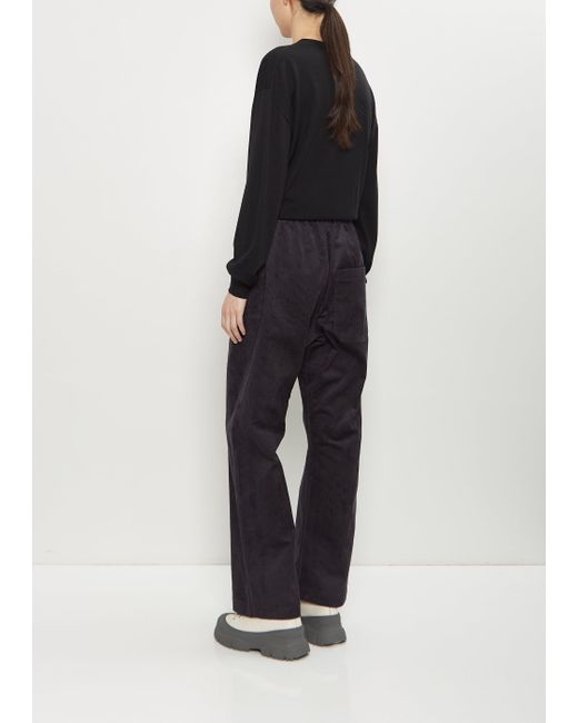 Sofie D'Hoore Black Pinot Cotton Corduroy Relaxed Pants