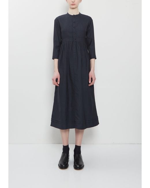 Visvim Blue Lancaster Wool Linen Dress