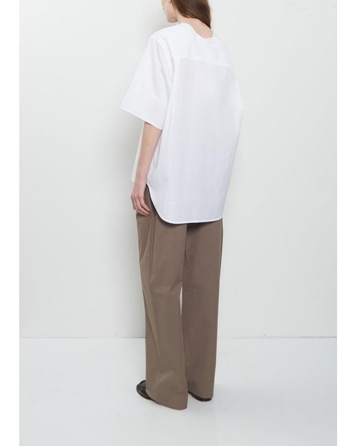 The Row White Hamza Cotton Top