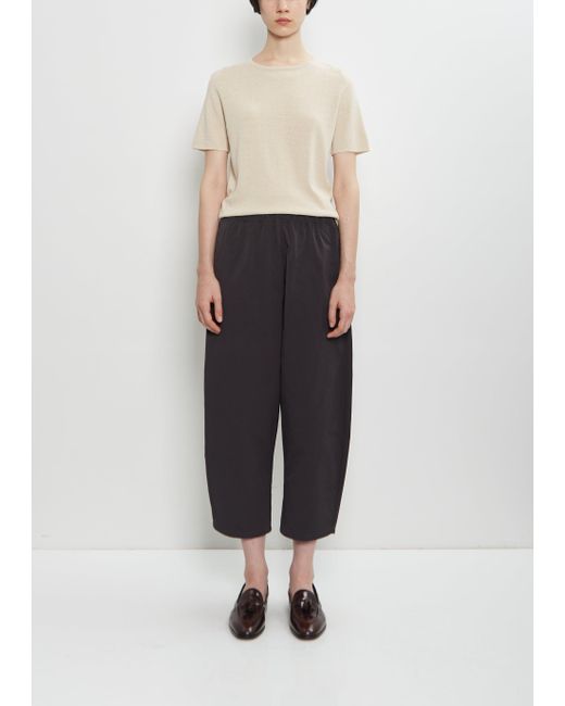 Apuntob Multicolor Cotton Gabardine Curved Pull On Pant
