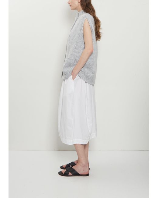 Wommelsdorff White Jo Anne Cashmere Silk Vest