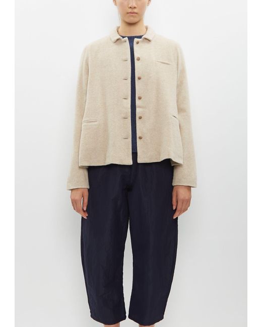 Apuntob Natural Wool And Cashmere Jacket