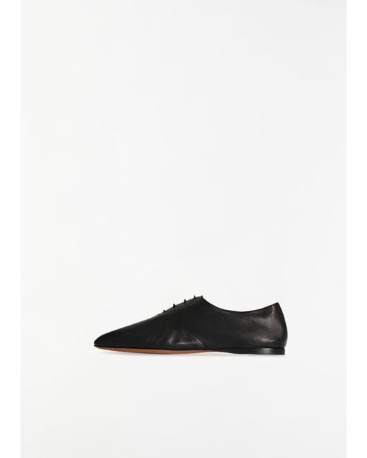 The Row White Awar Lace Up — Black