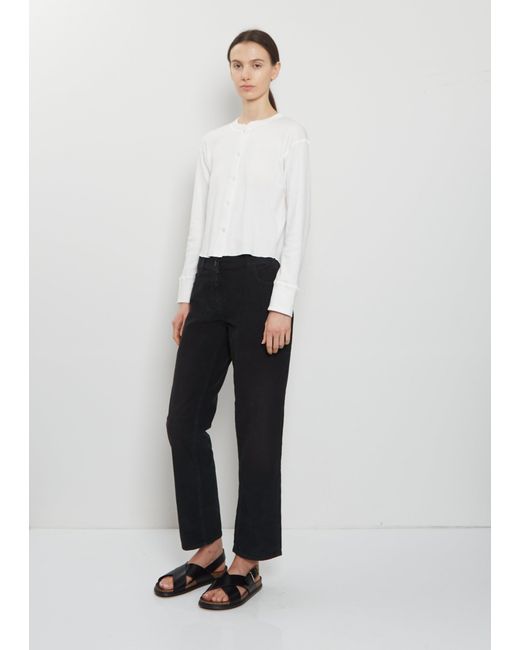The Row White Buckle Leather Sandal