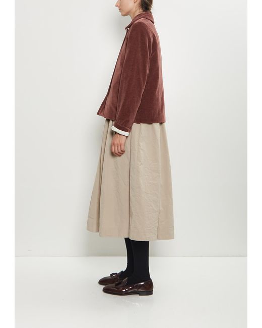 Casey Casey Red Pwet Cotton Velvet Jacket
