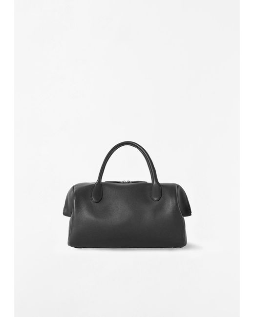 The Row Black Faye Bowling Bag