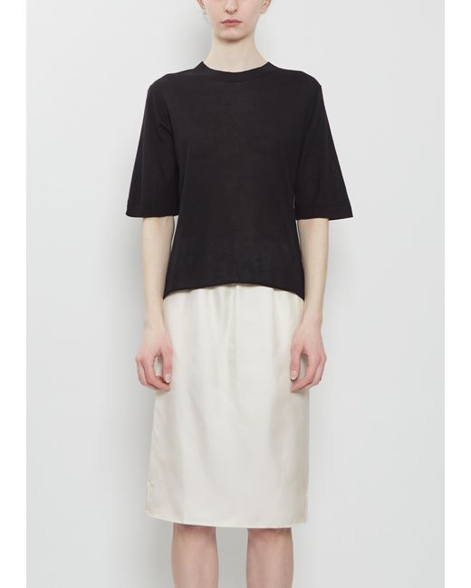 Loulou de Saison Black Nala Fine Cashmere Top