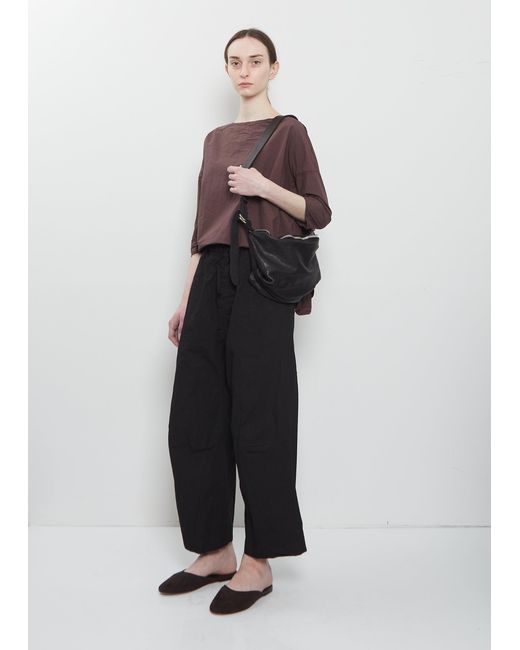 Guidi White Small Leather Crossbody Bag