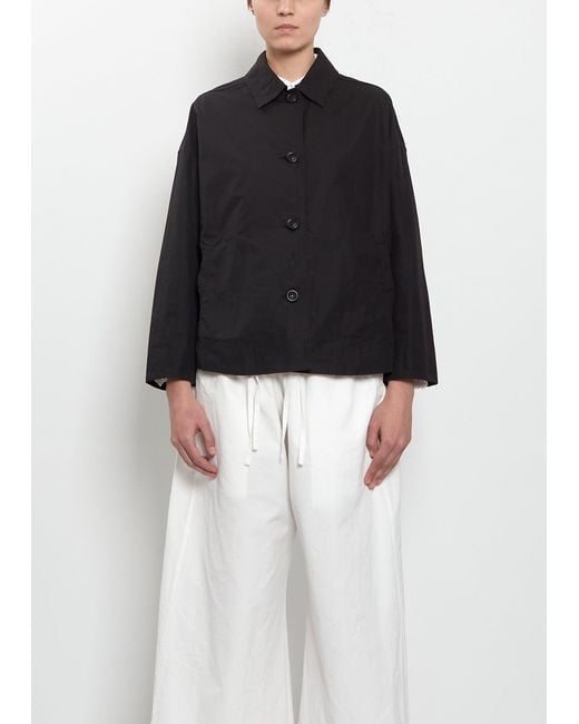 Casey Casey Juliette Technical Cotton Jacket— Black