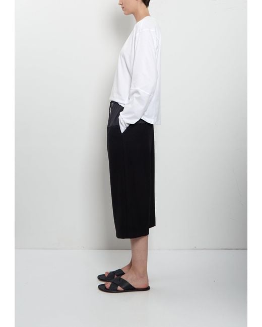 6397 Multicolor Cropped Drawstring Wool Pant