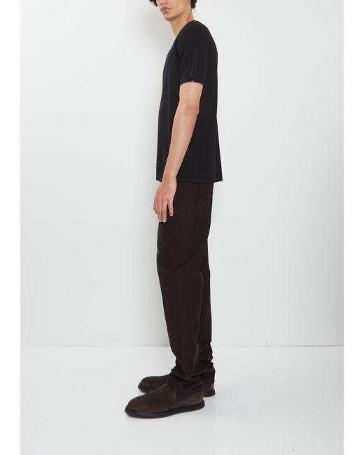 Frenckenberger Black Raglan Cashmere T-shirt Mono
