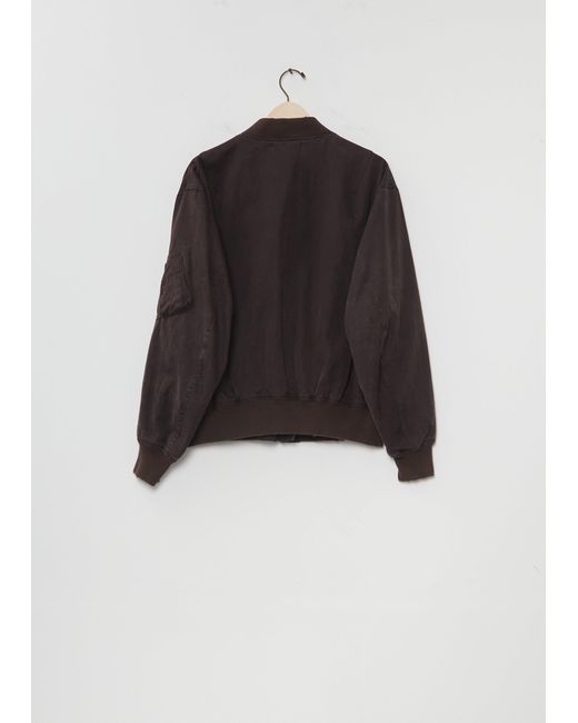 A.PRESSE Black Vintage Silk Light B-15c Flight Jacket
