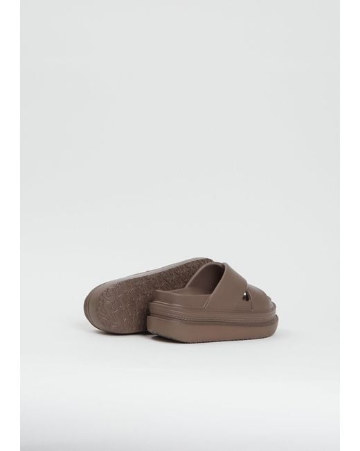 Sacai Brown Foam Multiple Sole Sandals
