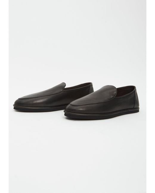 AURALEE　24AW SOFT LEATHER LOAFERS Soft Leather Loafer in Black