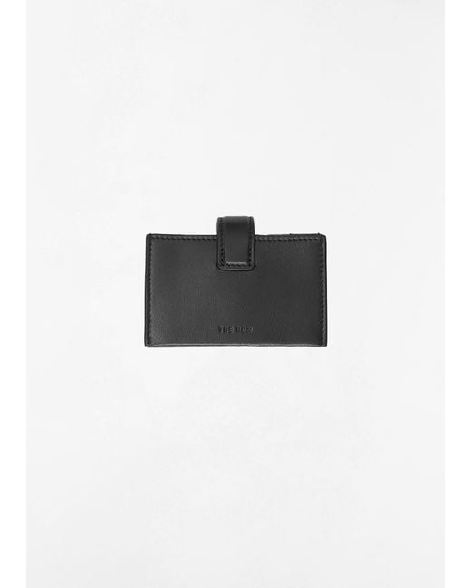 The Row Black Leather Multi Card Case
