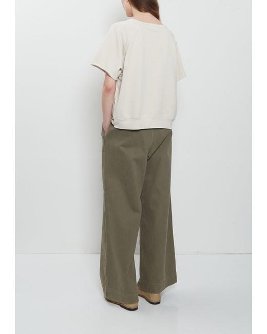 Lauren Manoogian Natural Fleece Pima Cotton Top