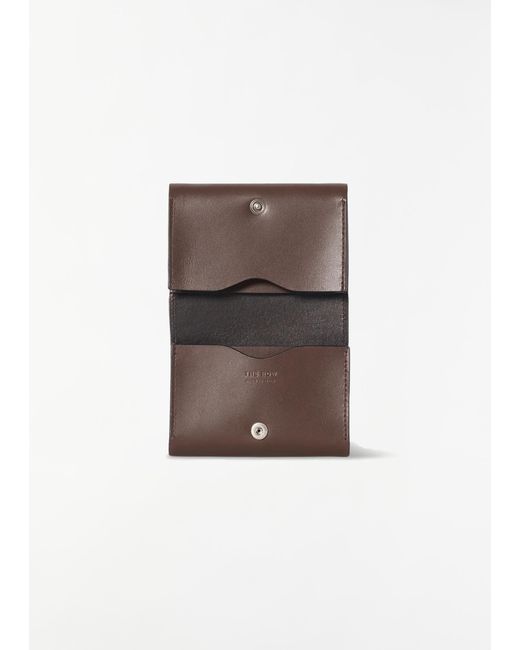 The Rover Ii Wallet The Row Double Travel Leather Wallet in White | Lyst