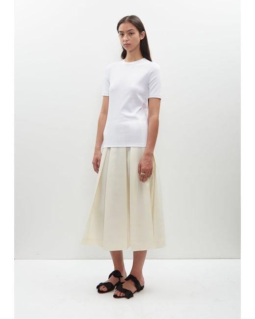 Totême  White Classic Rib Tee