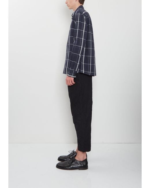 MHL by Margaret Howell Blue Overall Cotton Linen Shirt