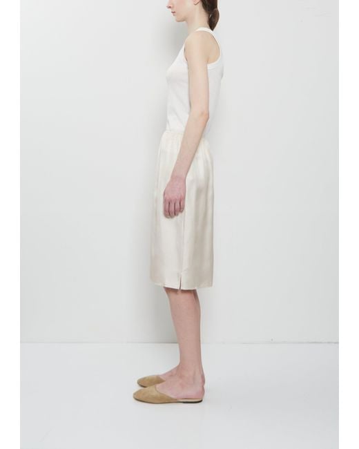 Loulou de Saison White Limba Fitted Cotton Tank Top