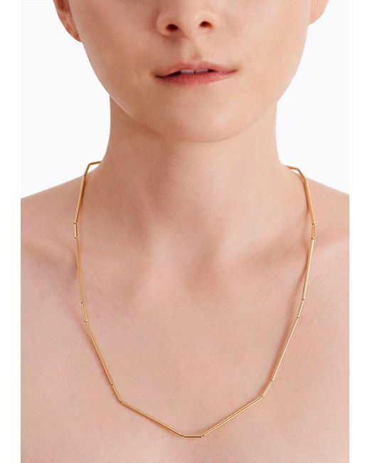 Shihara White Construction Lines Necklace 4-1 (58.5cm)
