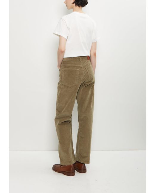Studio Nicholson White Denjo Corduroy Pant