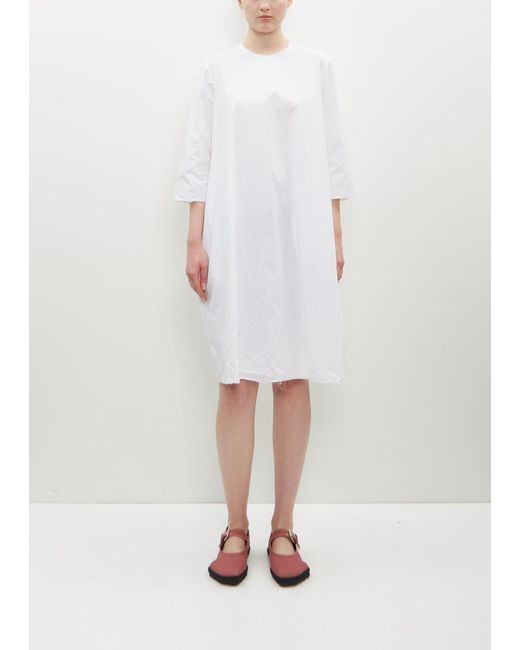 Scha White 3/4 Sleeve Dress Short