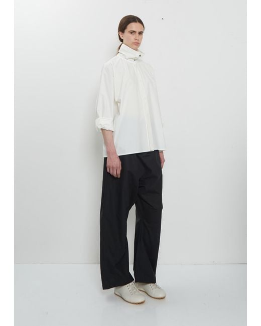 Sofie D'Hoore White Belor High-neck Cotton Shirt