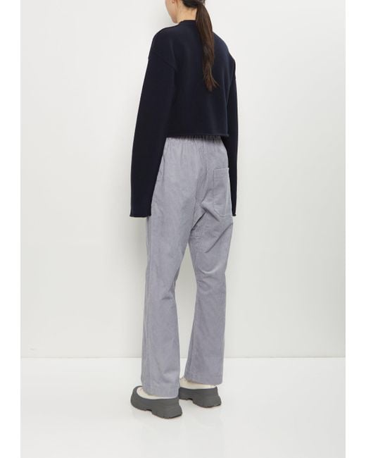Sofie D'Hoore Blue Pinot Cotton Corduroy Relaxed Pants