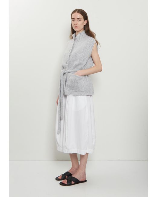 Wommelsdorff White Jo Anne Cashmere Silk Vest