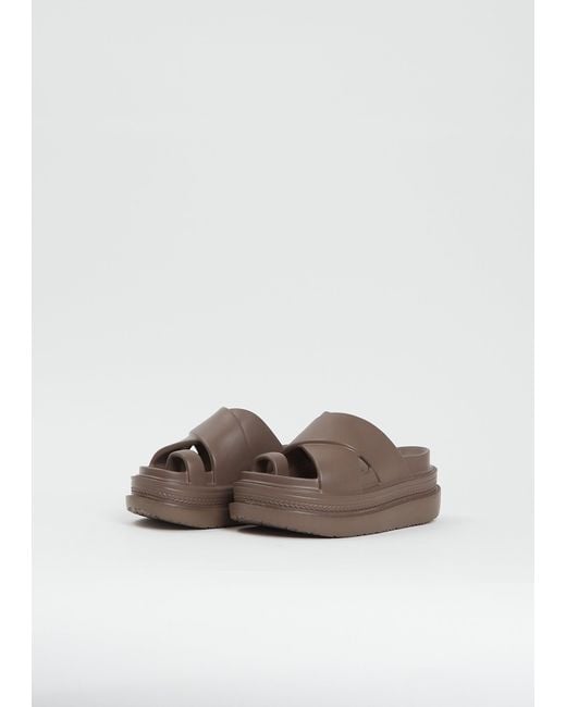 Sacai Brown Foam Multiple Sole Sandals