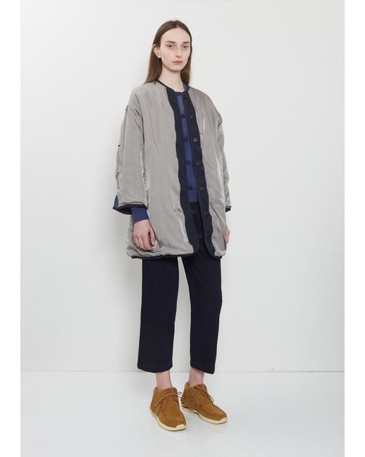 Visvim Blue Liner Riversible Wool Linen Coat