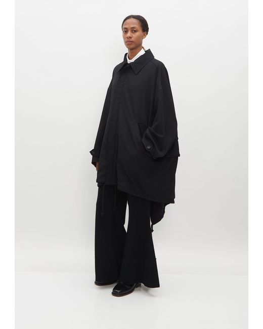 Yohji Yamamoto Black Layered Mods Coat