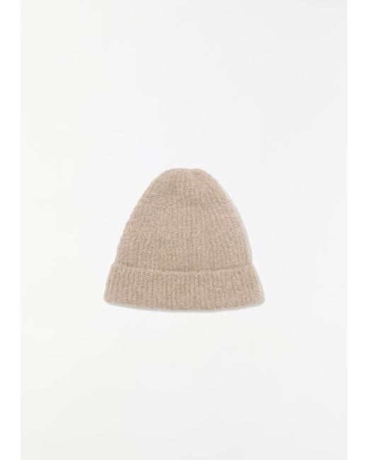 The Row White Leomir Cashmere Alpaca Beanie