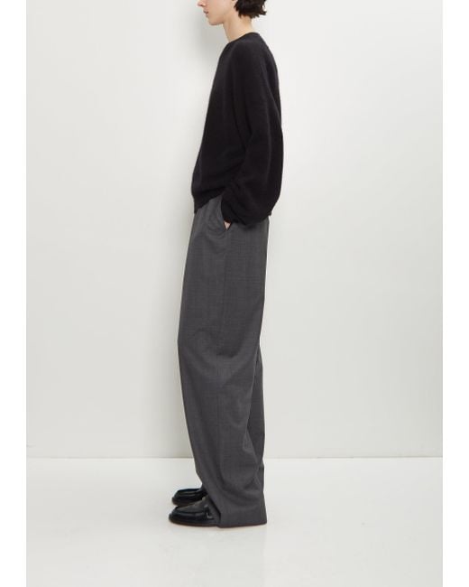 Loulou de Saison Black Tristan Mercerized Wool Yak Sweater