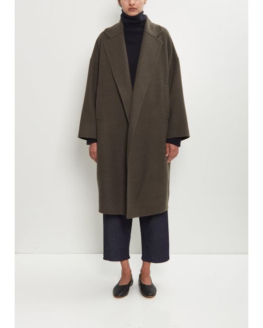 Dusan Multicolor Double Face Felted Wool Oversized Coat