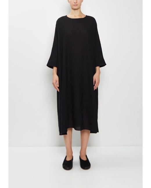 Apuntob Black Wool Tunic Dress