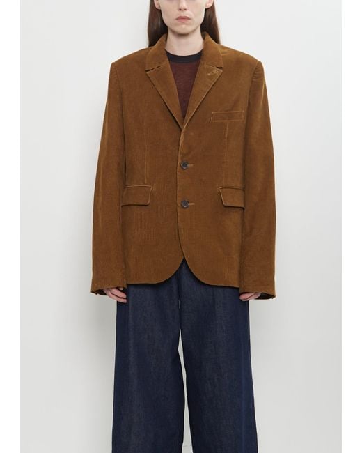 6397 Brown Organic Cotton Corduroy Sporting Jacket