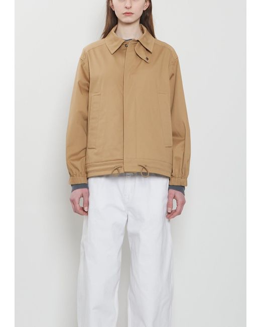 Konrad White Ev Quilted Pockets Reversible Cotton Jacket