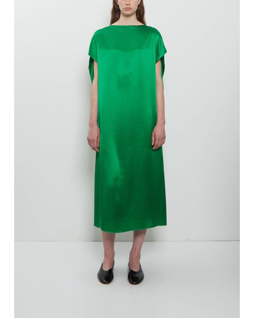 Dries Van Noten Green Diria Silk Dress