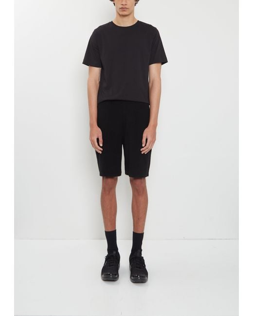 Frenckenberger Black Cashmere Shorts Mono