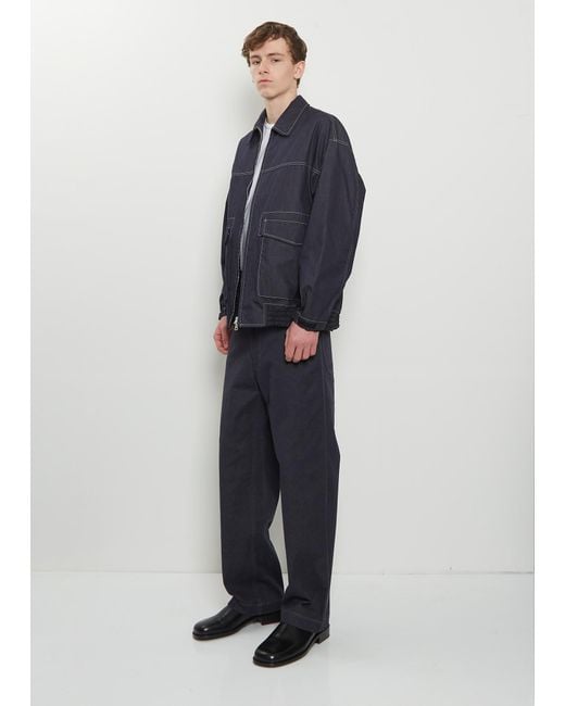 Comme des Garçons Blue Light Denim Zip Jacket